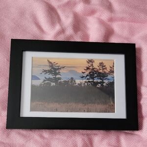 Framed Landscape Art with Black Frame